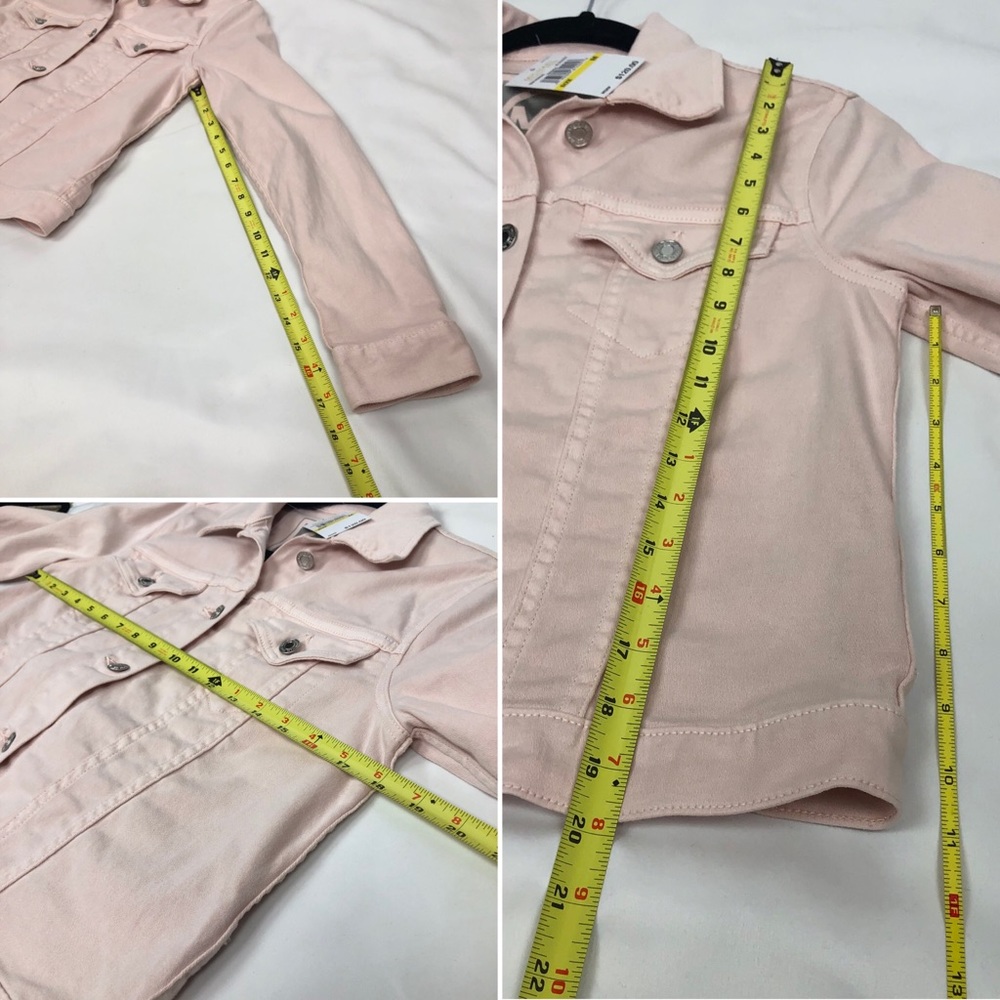 Michael Kors light pink long sleeve button up coat - Picture 3 of 4